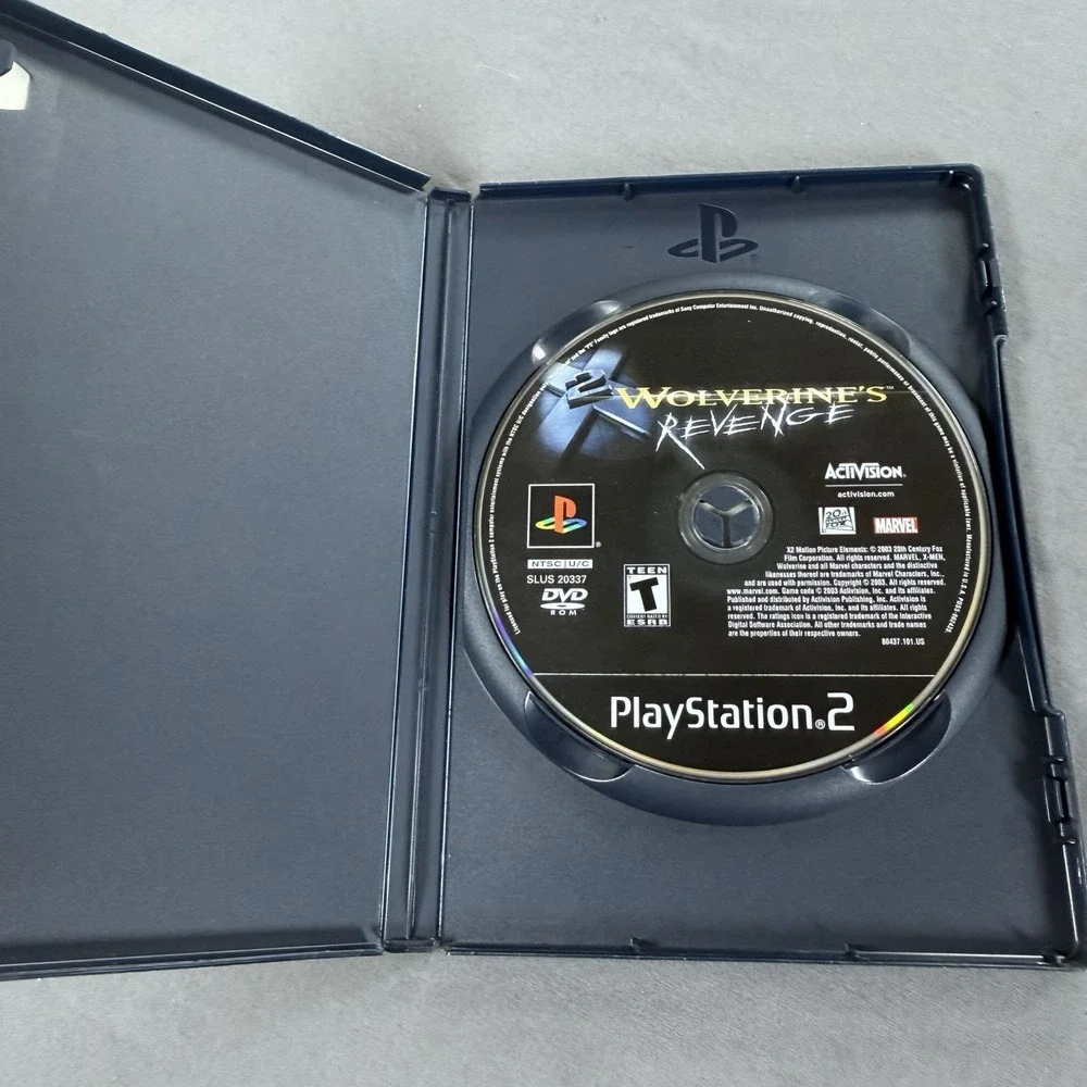 X2: Wolverine's Revenge (Sony PlayStation 2, 2003) No Manual TESTED